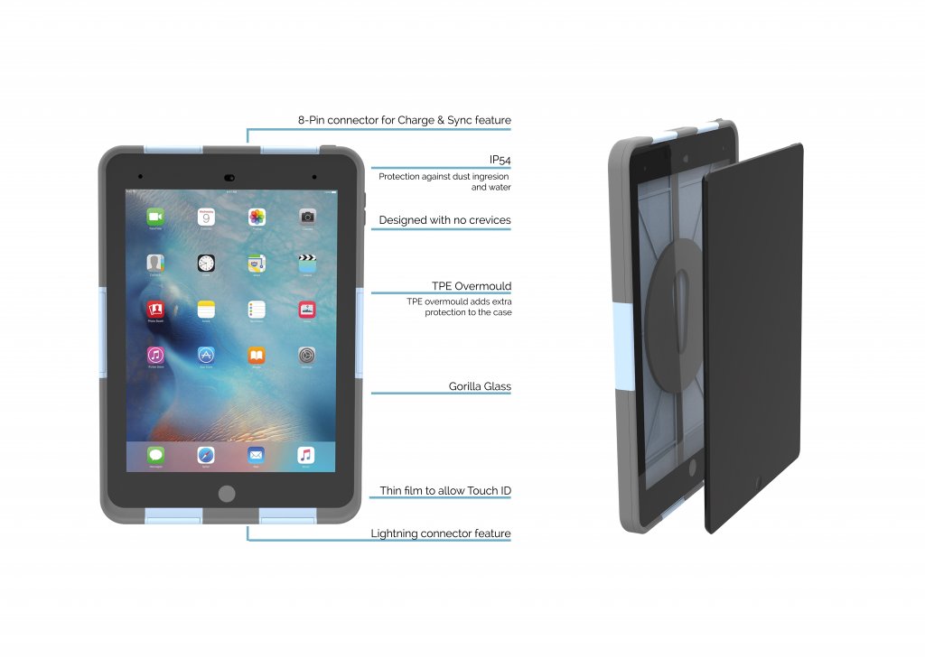 iBioShield iPad 10x Case Medical Grade Cases for iPad FutureNova