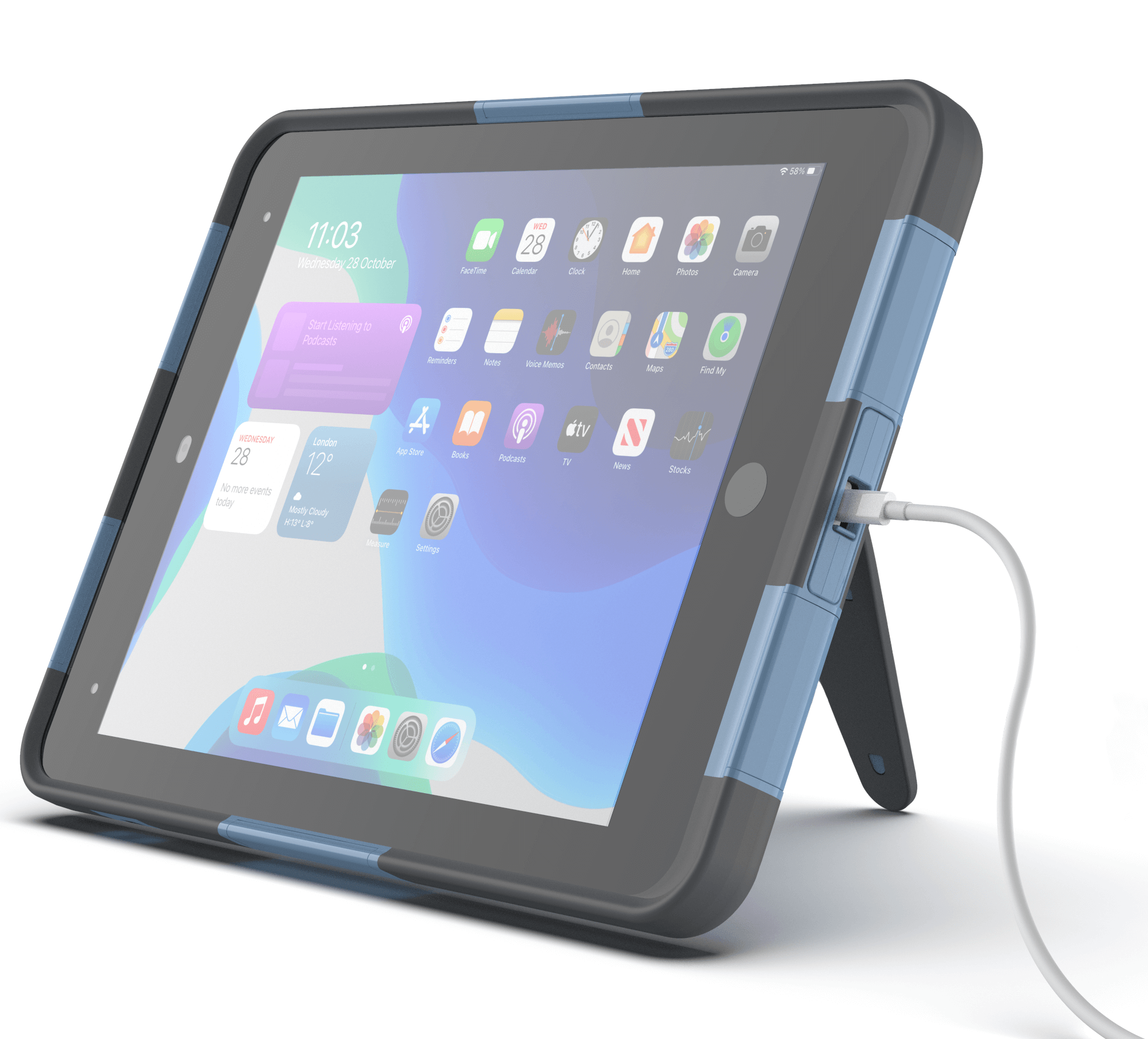 Rotary Charging with Lightning Cable - Cropped 2